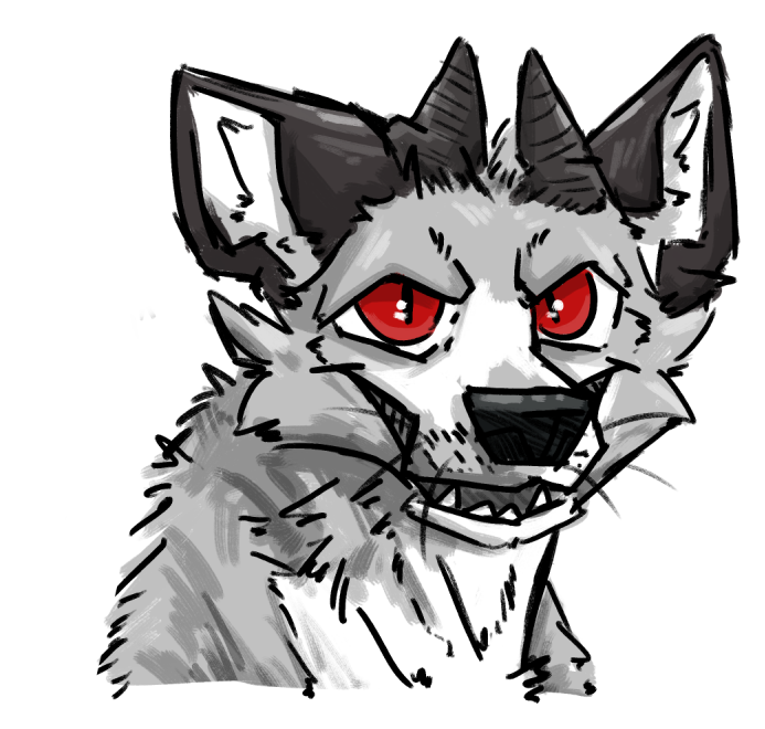 A stylized version of a fox